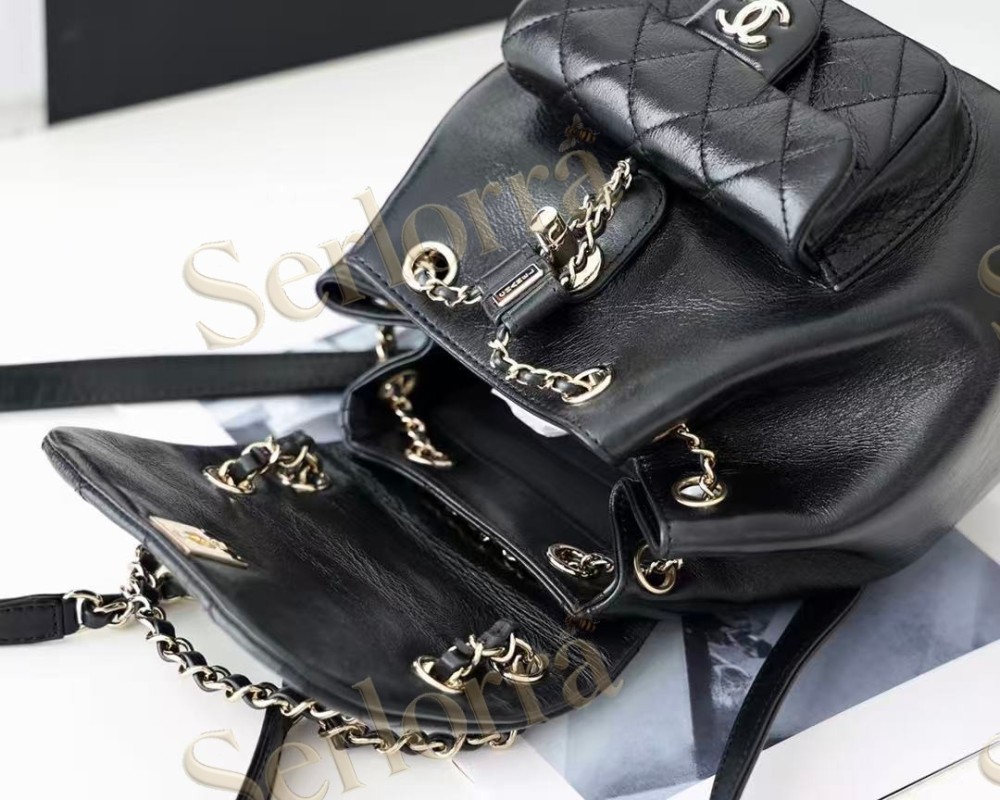 CHANEL MASTER ONDA VERDA CALFSKIN DUMA BACKPACK