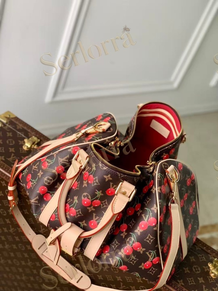 LOUIS VUITTON MURAKAMI LV X TM KEEPALL BANDOULIÈRE 45