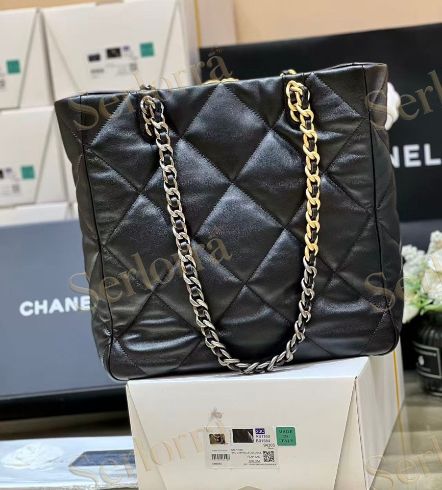 CHANEL MASTER 19 LAMBSKIN SHOPPING BAGS