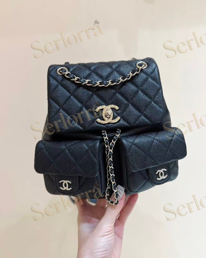 CHANEL MASTER LARGE HAAS GRAINED CALFSKIN DUMA BACKPACK