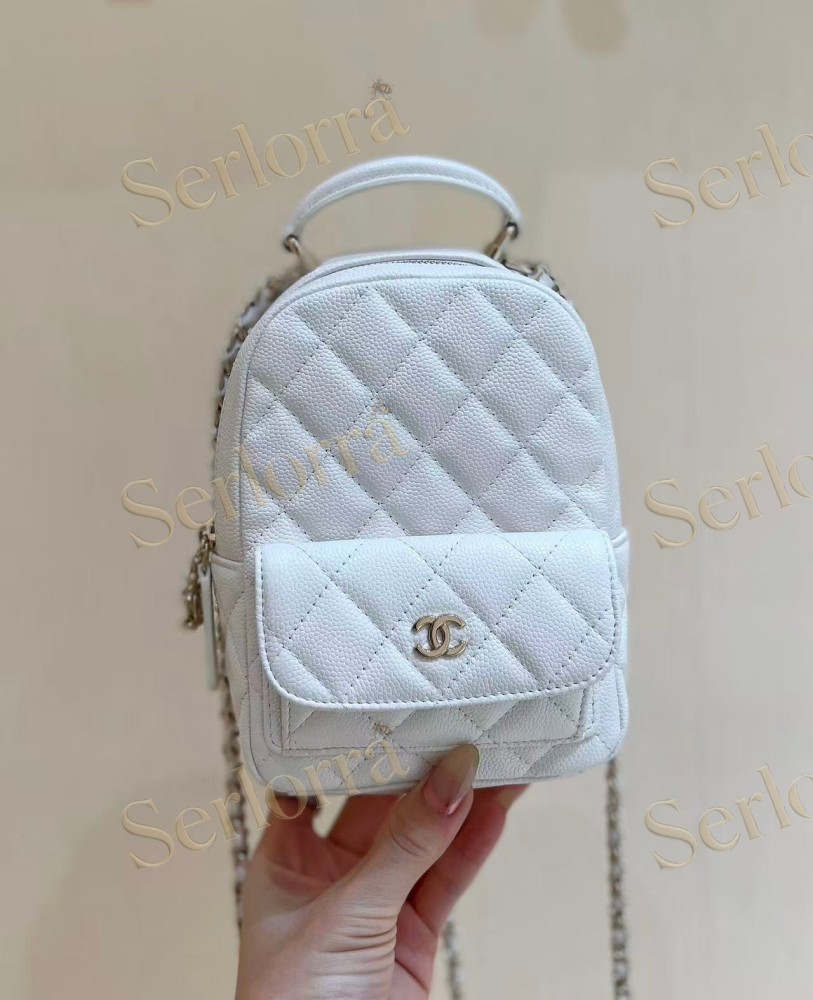 CHANEL MASTER CLASSIC HAAS CALFSKIN BACKPACK QUILTED CAVIAR MINI