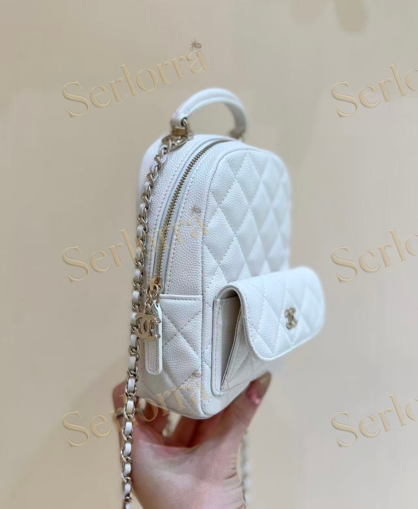 CHANEL MASTER CLASSIC HAAS CALFSKIN BACKPACK QUILTED CAVIAR MINI