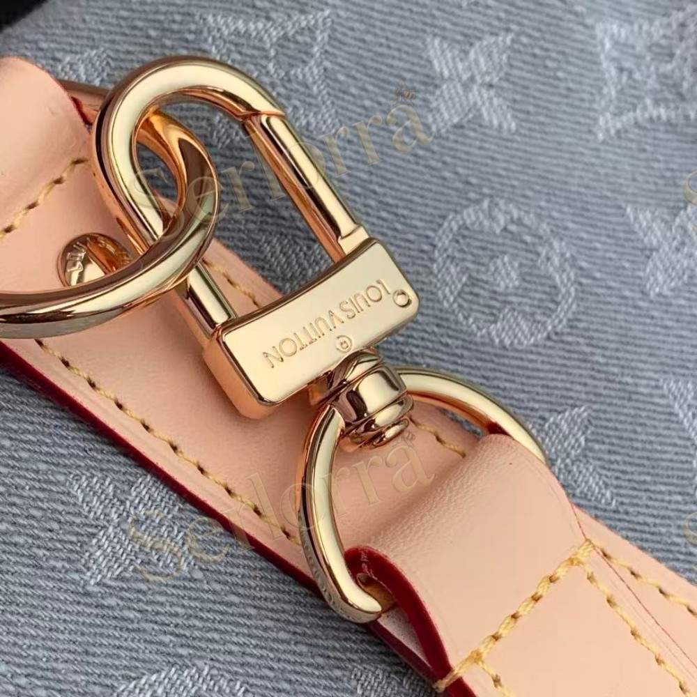 LOUIS VUITTON DENIM KEEPALL BANDOULIÈRE 45