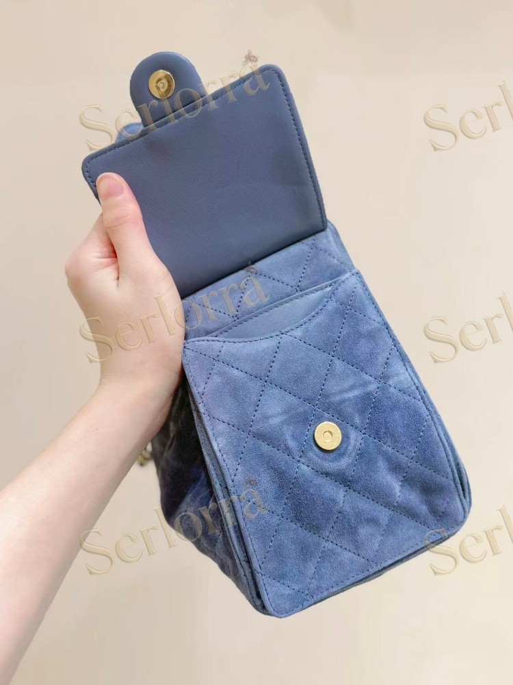 CHANEL MASTER 25 SMALL SUEDED CALFSKIN HANDBAG