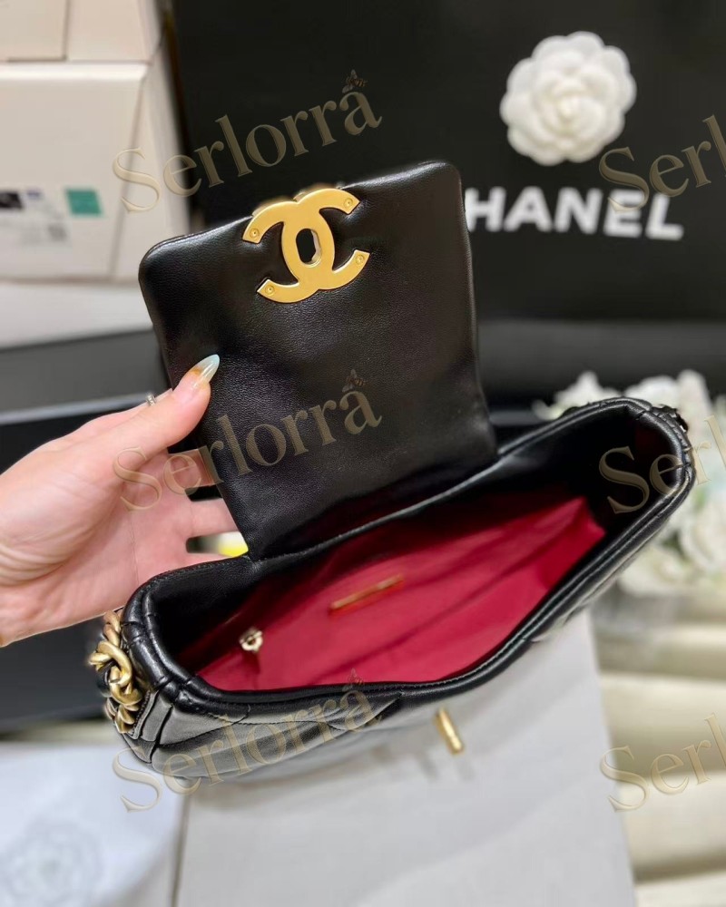 CHANEL MASTER 19 HOBO GOATSKIN SHOULDER BAG