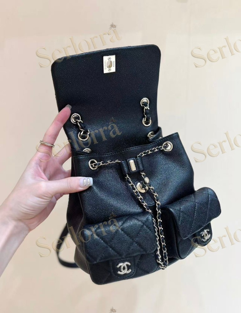 CHANEL MASTER LARGE HAAS GRAINED CALFSKIN DUMA BACKPACK
