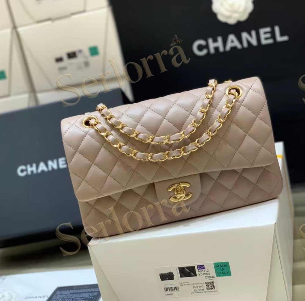 489CHANEL MASTER MEDIUM GR LAMBSKIN CLASSIC FLAP