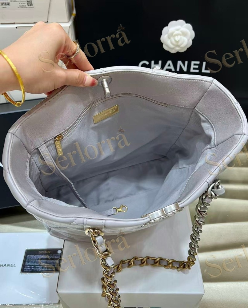CHANEL MASTER 19 LAMBSKIN SHOPPING BAGS
