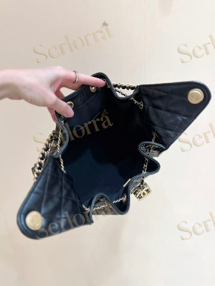 CHANEL MASTER 25 SMALL ONDA VERDE CALFSKIN HANDBAG