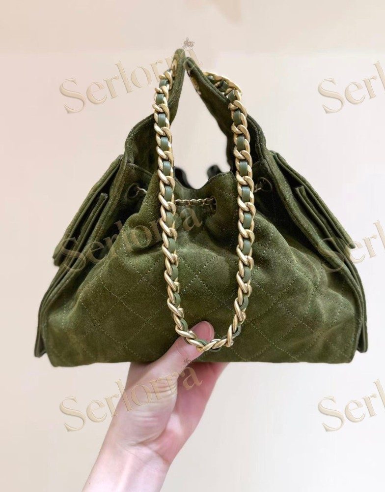 CHANEL MASTER 25 SMALL SUEDED CALFSKIN HANDBAG