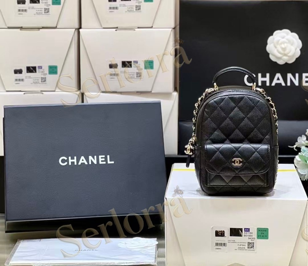 CHANEL MASTER CLASSIC HAAS CALFSKIN BACKPACK QUILTED CAVIAR MINI