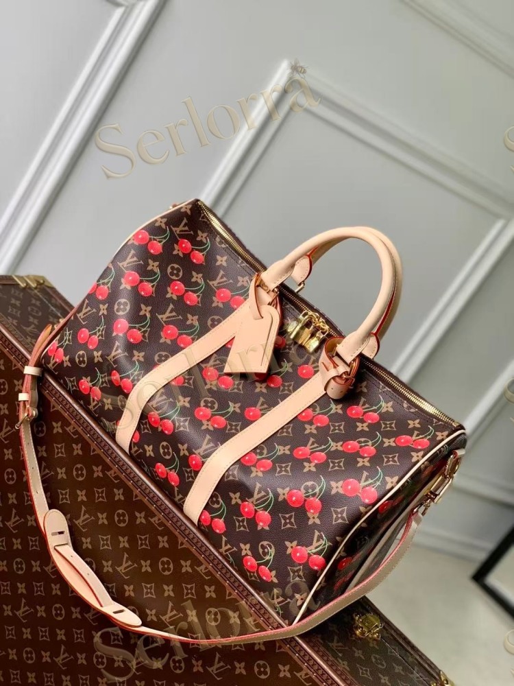 LOUIS VUITTON MURAKAMI LV X TM KEEPALL BANDOULIÈRE 45