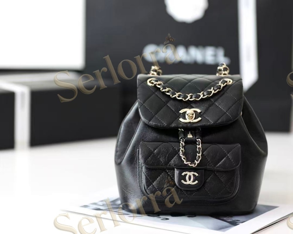 CHANEL MASTER ONDA VERDA CALFSKIN DUMA BACKPACK