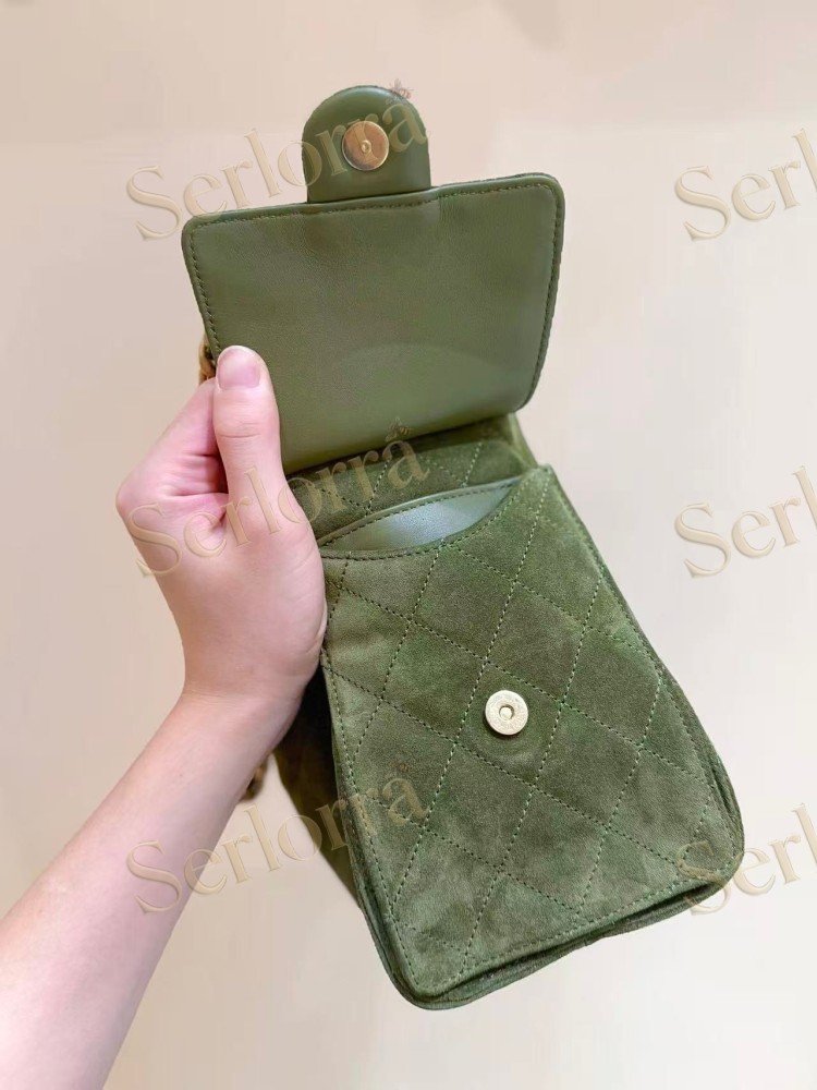 CHANEL MASTER 25 SMALL SUEDED CALFSKIN HANDBAG