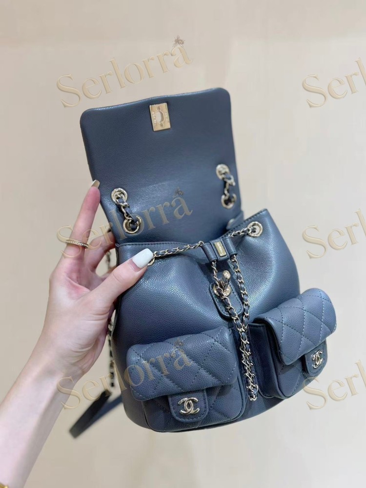 CHANEL MASTER LARGE HAAS GRAINED CALFSKIN DUMA BACKPACK