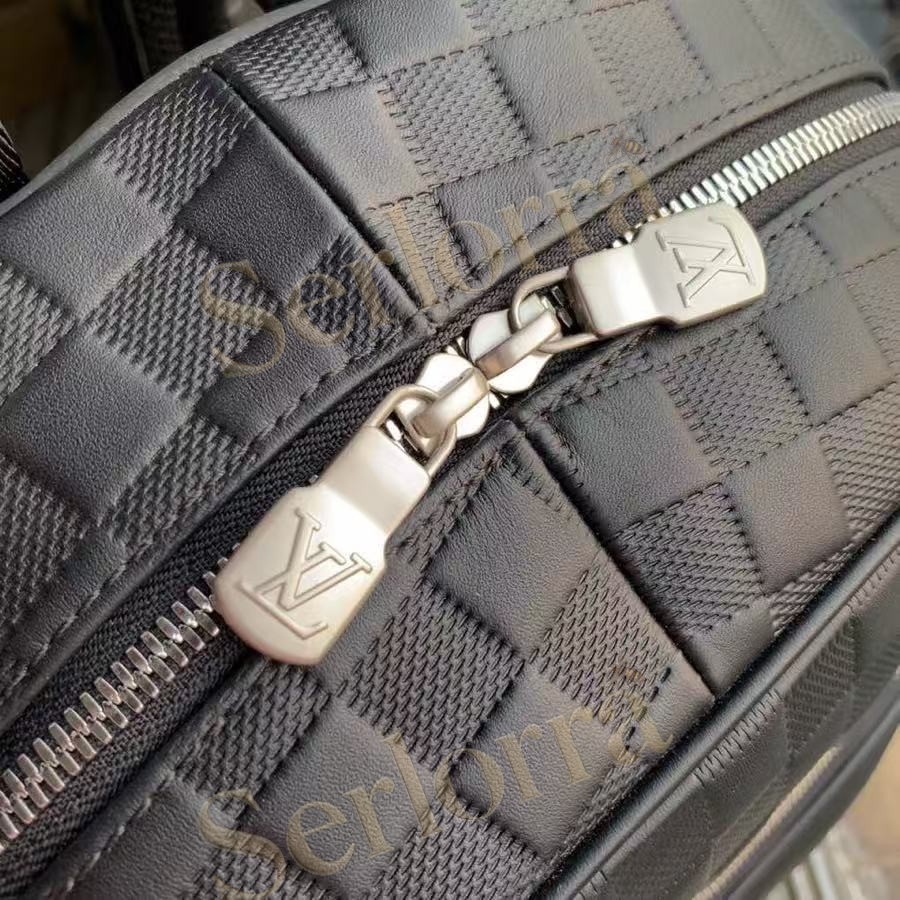 LOUIS VUITTON CAMPUS BACKPACK DAMIER INFINI LEATHER BLACK