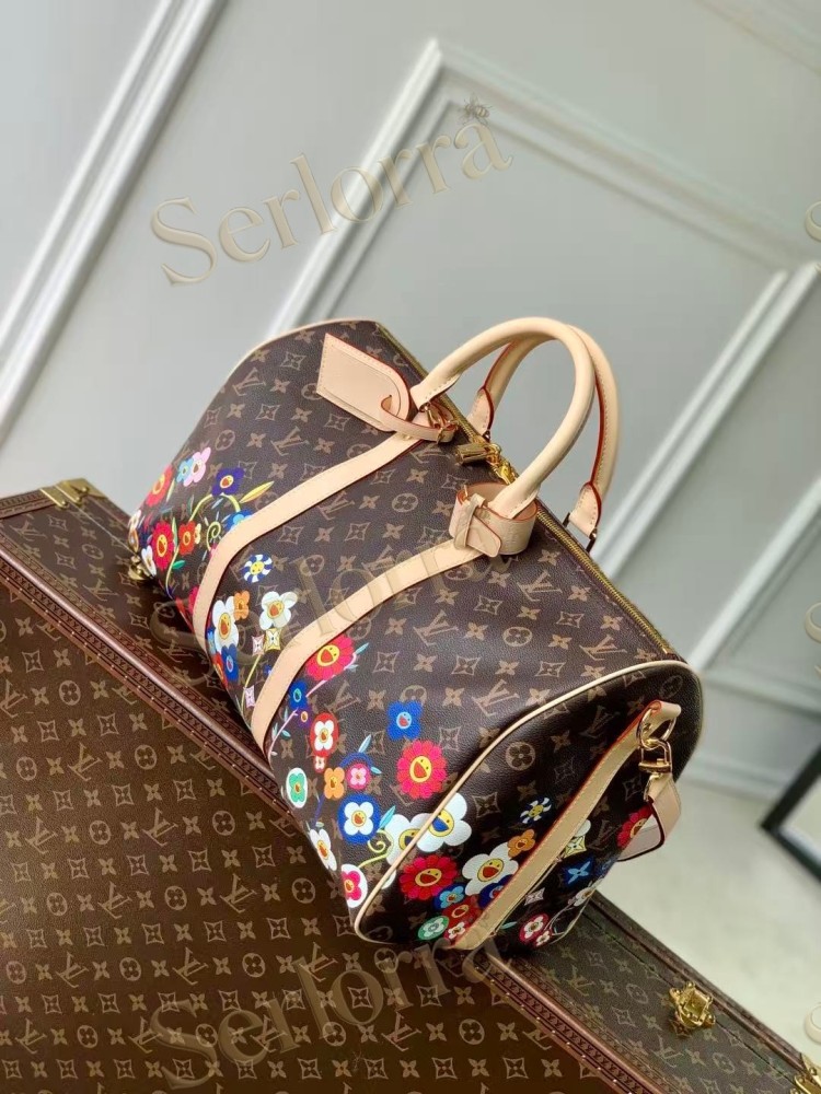 LOUIS VUITTON MURAKAMI LV X TM KEEPALL BANDOULIÈRE 45