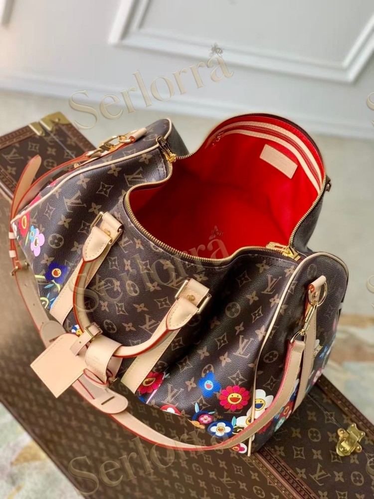 LOUIS VUITTON MURAKAMI LV X TM KEEPALL BANDOULIÈRE 45