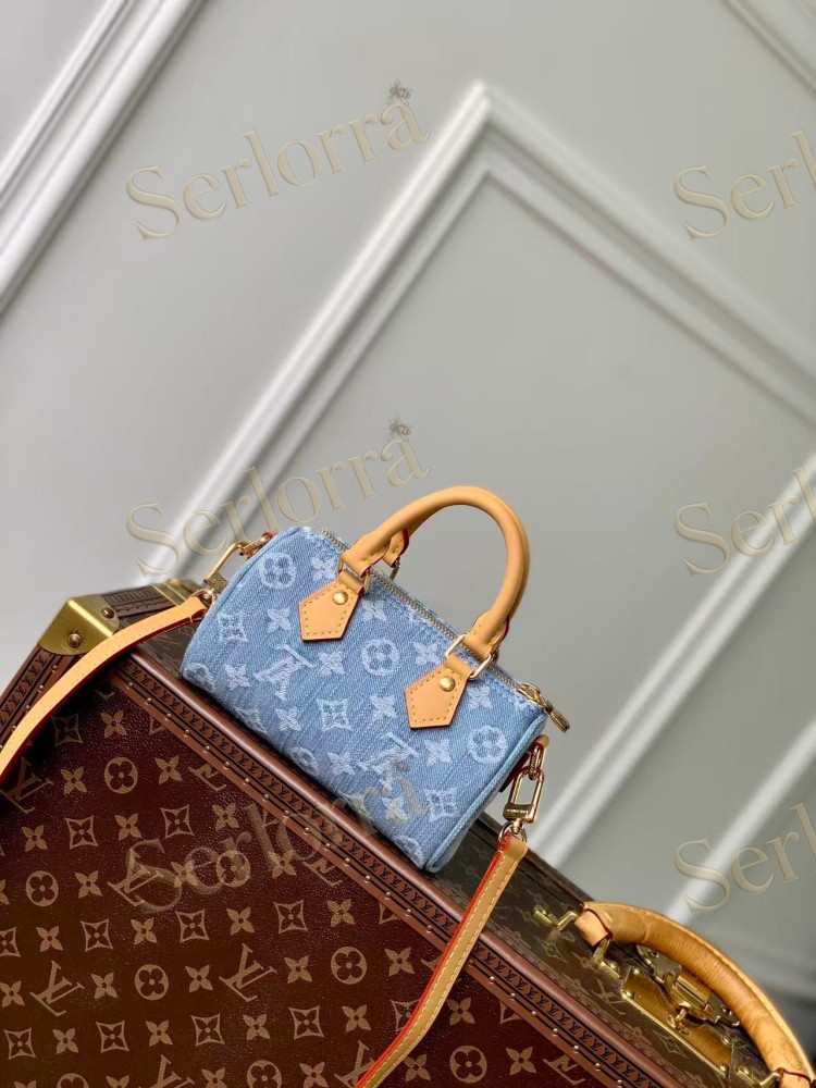 LOUIS VUITTON DENIM NANO SPEEDY