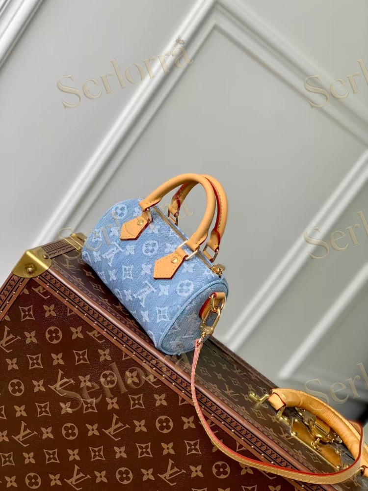 LOUIS VUITTON DENIM NANO SPEEDY