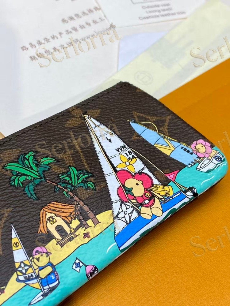 LOUIS VUITTON KEY POUCH COATED CANVAS