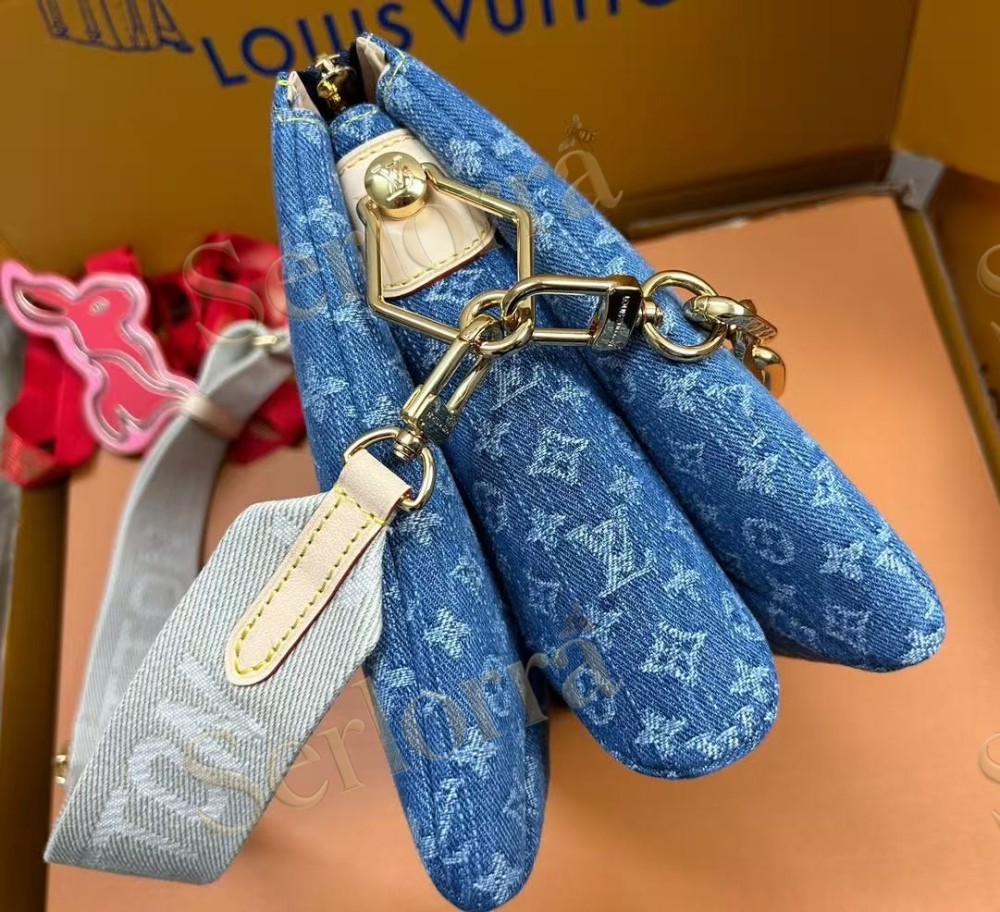 LOUIS VUITTON DENIM COUSSIN PM