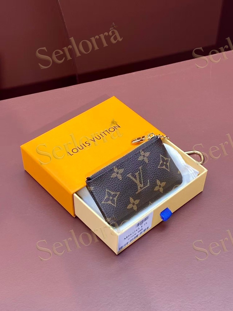 LOUIS VUITTON KEY POUCH COATED CANVAS