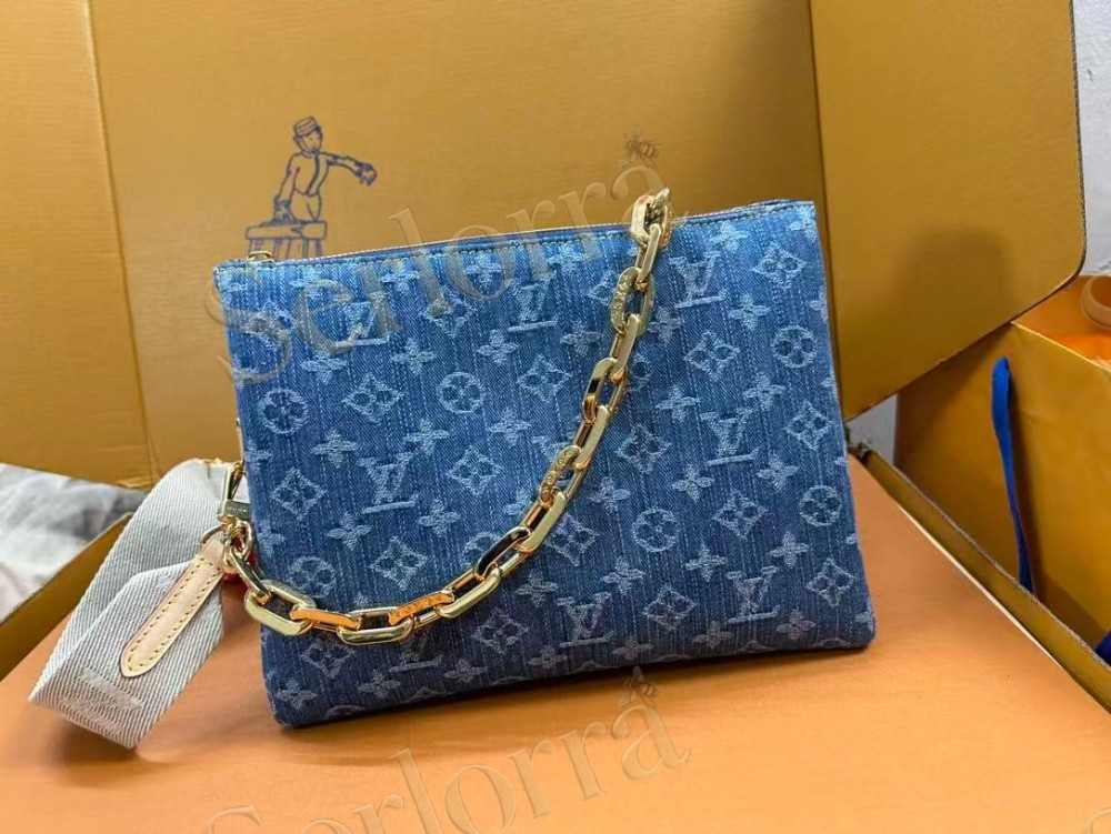 LOUIS VUITTON DENIM COUSSIN PM