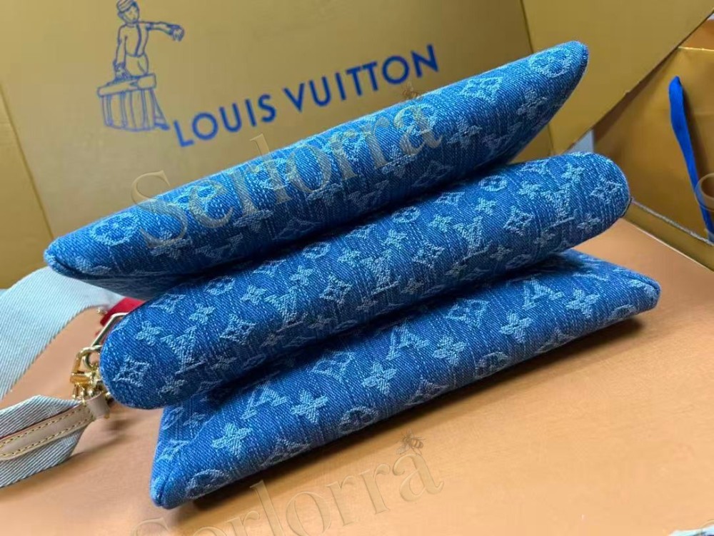 LOUIS VUITTON DENIM COUSSIN PM