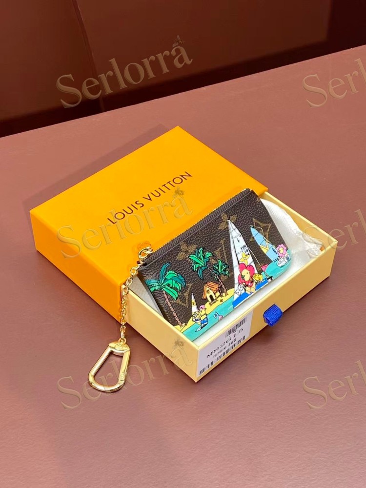 LOUIS VUITTON KEY POUCH COATED CANVAS