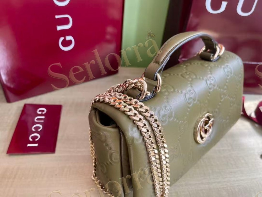GUCCI GG MILANO SMALL TOP HANDLE BAG