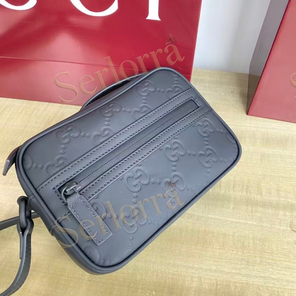 GUCCI GG RUBBER-EFFECT MINI BAG