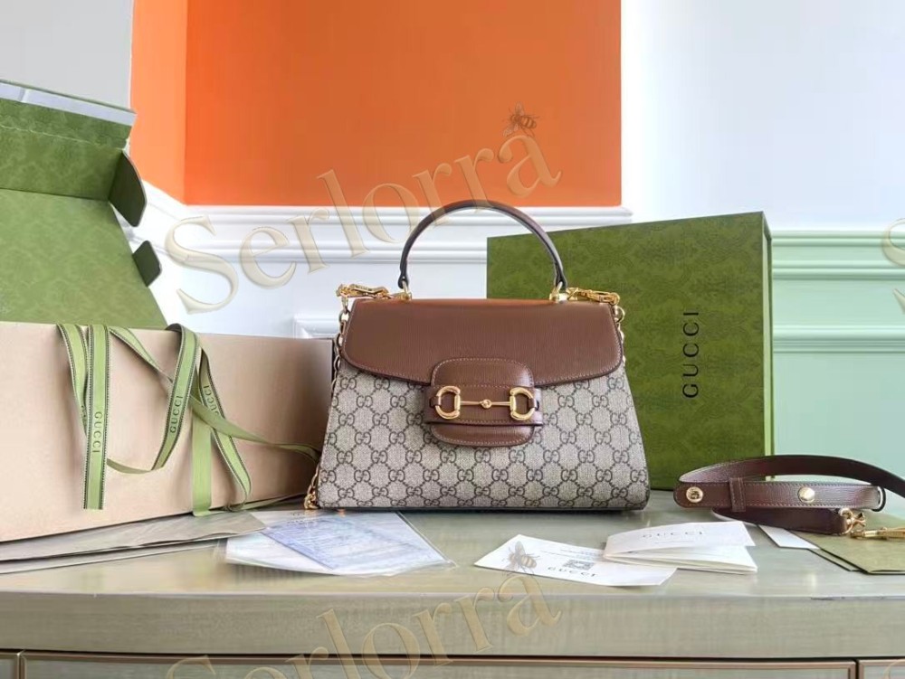 GUCCI HORSEBIT 1955 MEDIUM TOPHANDLE BAG