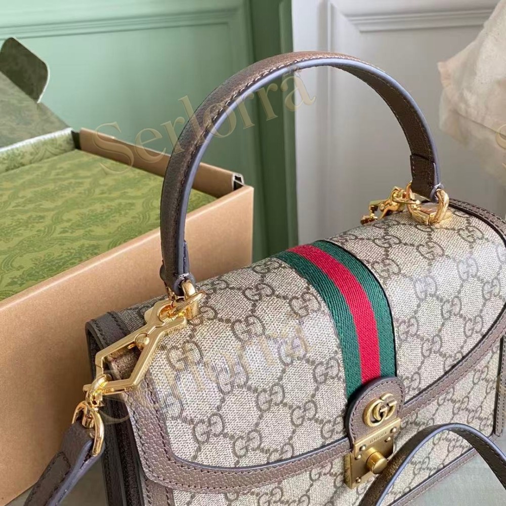 GUCCI OPHIDIA SMALL TOP HANDLE BAG