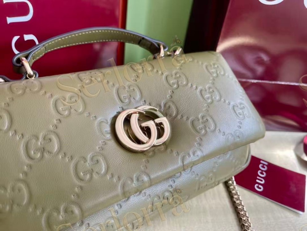 GUCCI GG MILANO SMALL TOP HANDLE BAG