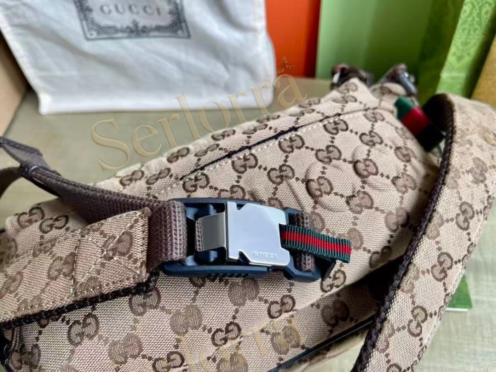 GUCCI GG CANVAS LARGE SLINGBAG