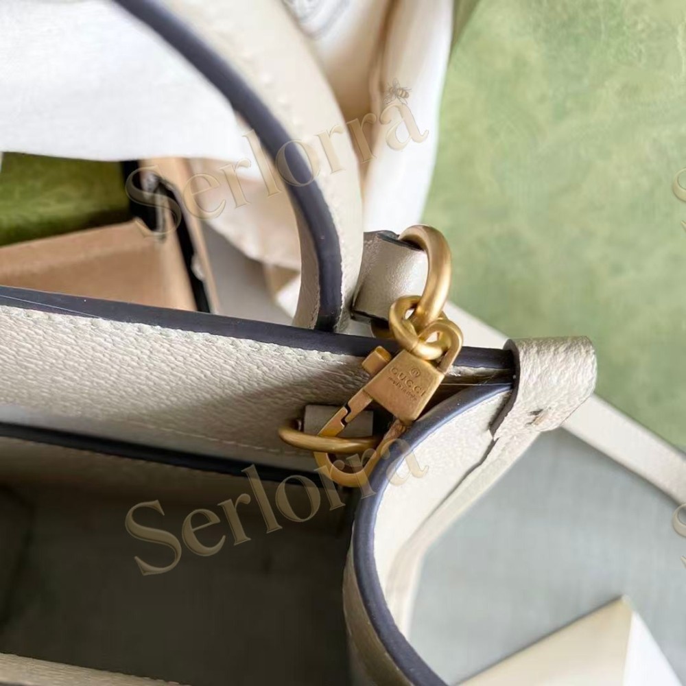 GUCCI MINI TOTE BAG WITH INTERLOCKING&G