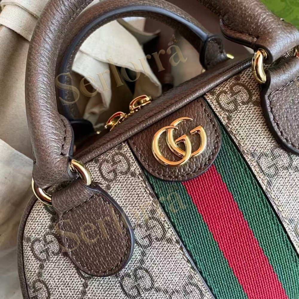 GUCCI OPHIDIA MINI TOP HANDLE BAG
