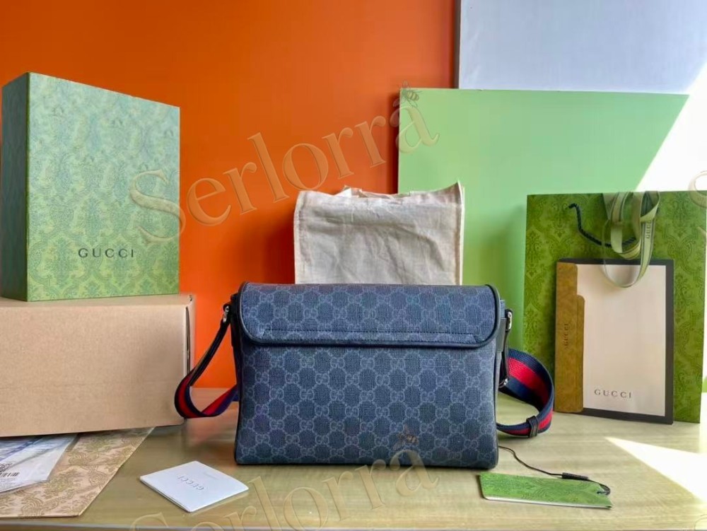 GUCCI GG BLACK MEDIUM CROSSBODY BAG