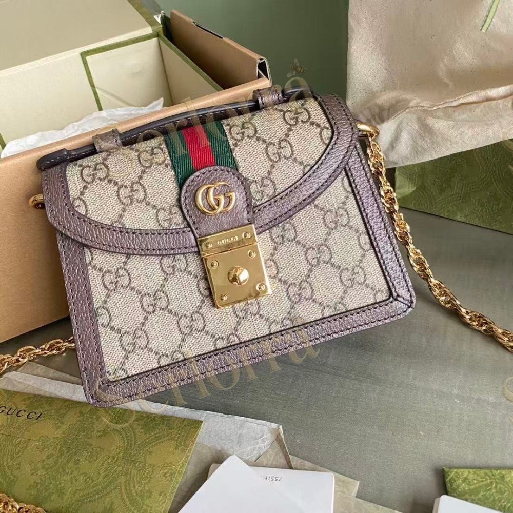 GUCCI OPHIDIA MINI TOP HANDLE BAG