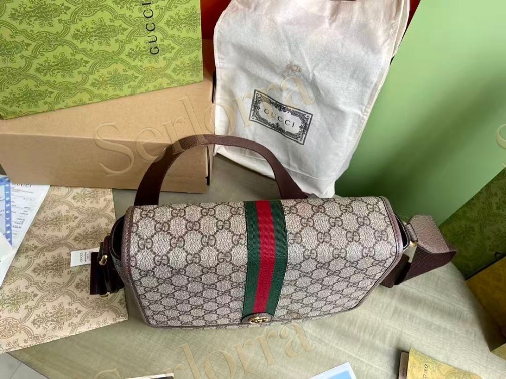 GUCCI OPHIDIA GG MEDIUM MESSENGER BAG