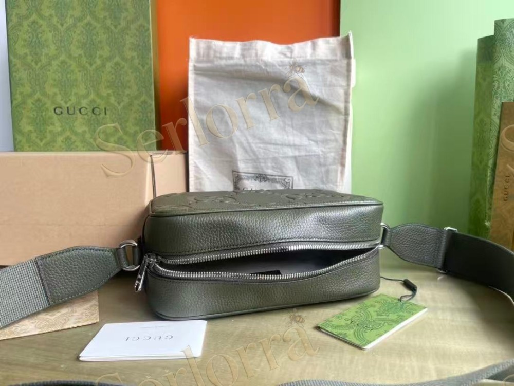 GUCCI MEDIUM JUMBO GG MESSENGER BAG