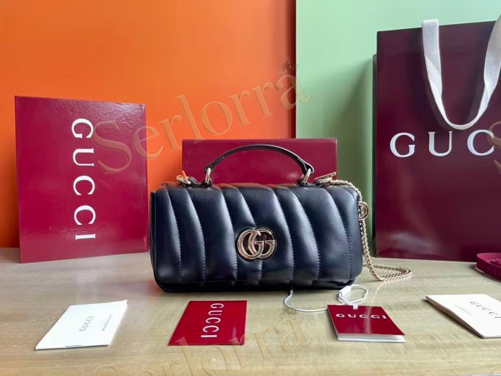 GUCCI GG MILANO SMALL TOP HANDLE BAG