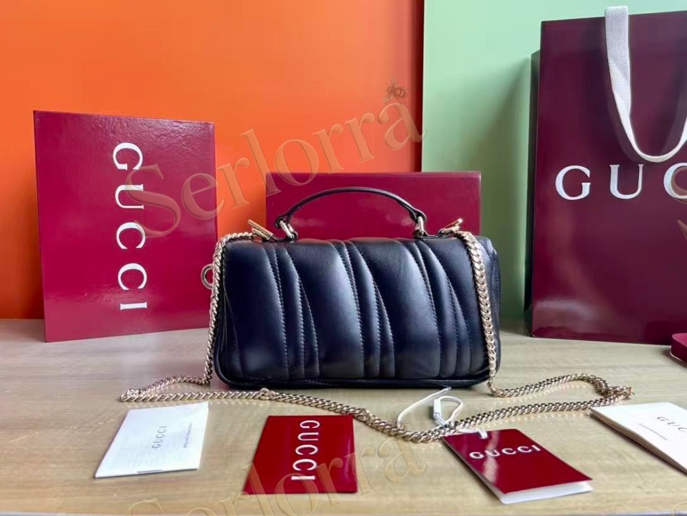 GUCCI GG MILANO SMALL TOP HANDLE BAG