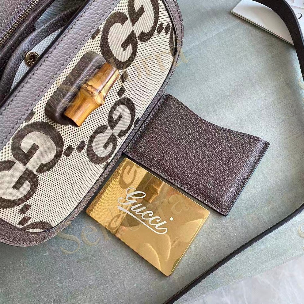 GUCCI BAMBOO 1947 JUMBO SMALL TOP HANDLE BAG