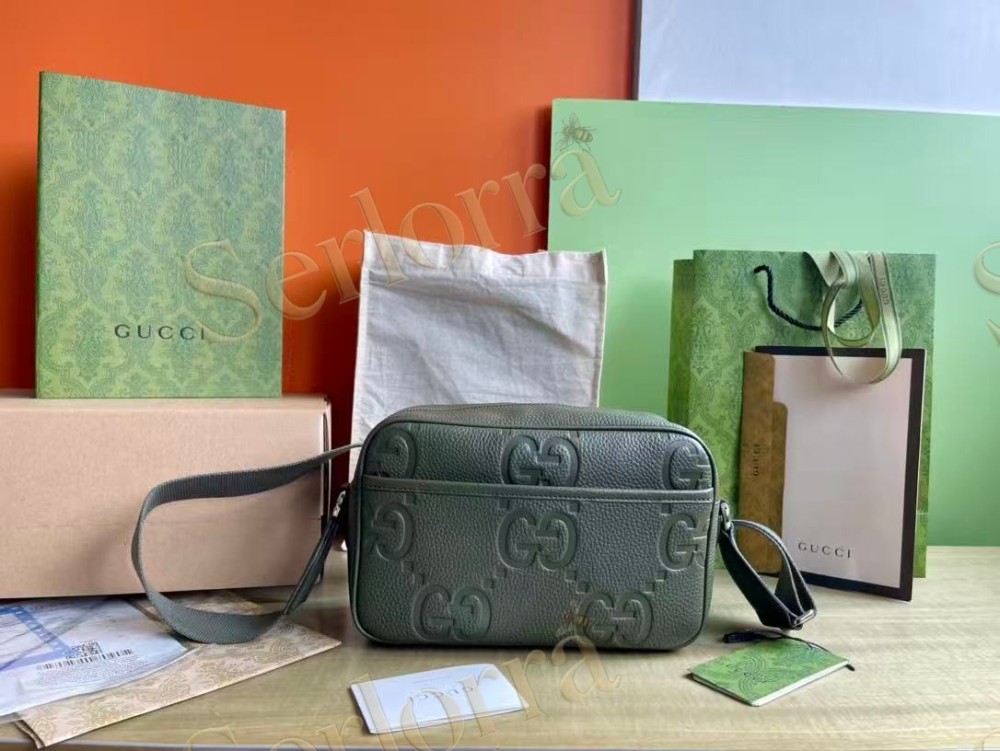 GUCCI MEDIUM JUMBO GG MESSENGER BAG