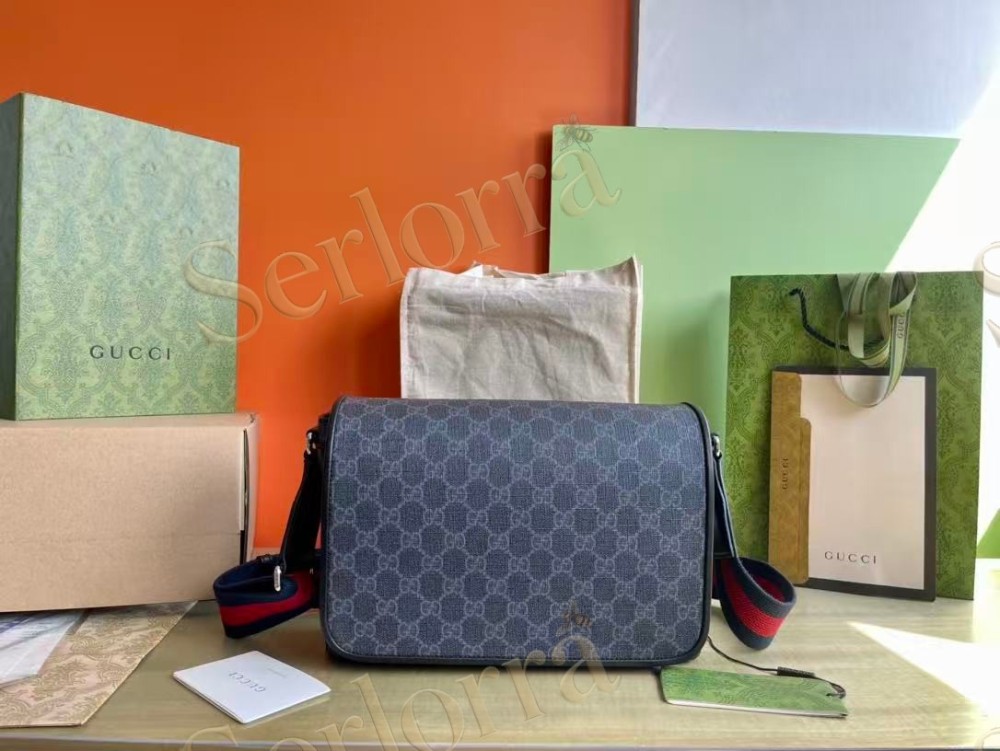 GUCCI GG BLACK MEDIUM CROSSBODY BAG