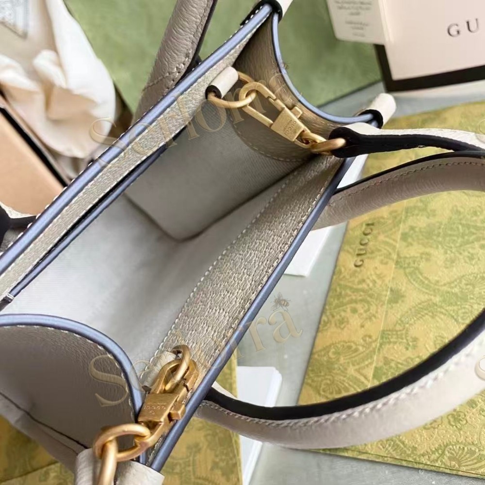 GUCCI MINI TOTE BAG WITH INTERLOCKING&G
