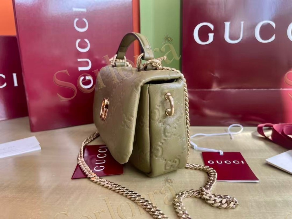 GUCCI GG MILANO SMALL TOP HANDLE BAG