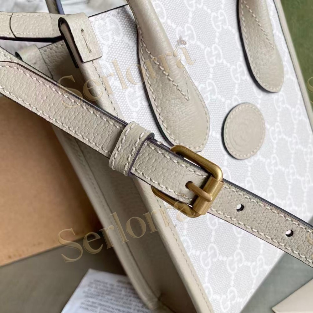 GUCCI MINI TOTE BAG WITH INTERLOCKING&G